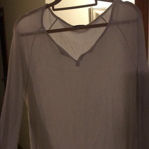 Brandy Melville Plain White Long sleeve shirt